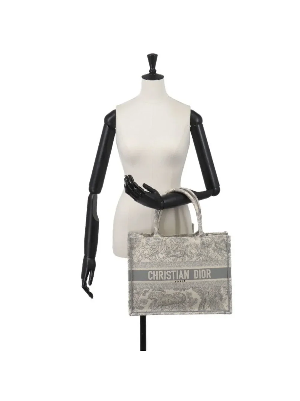 Dior Toile de Jouy Book Tote Canvas Gray